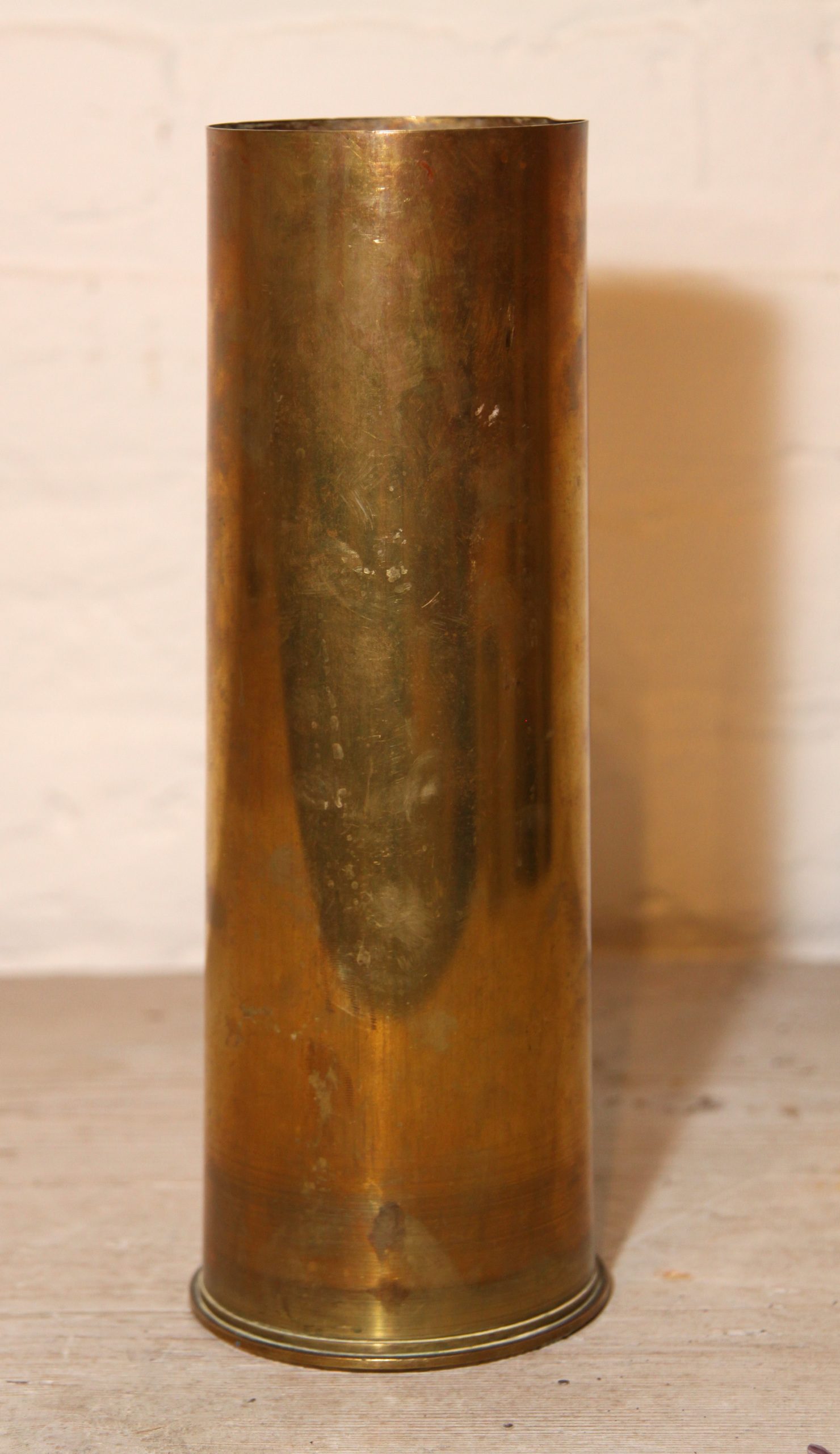 Antique French Brass Artillery Shell Casing